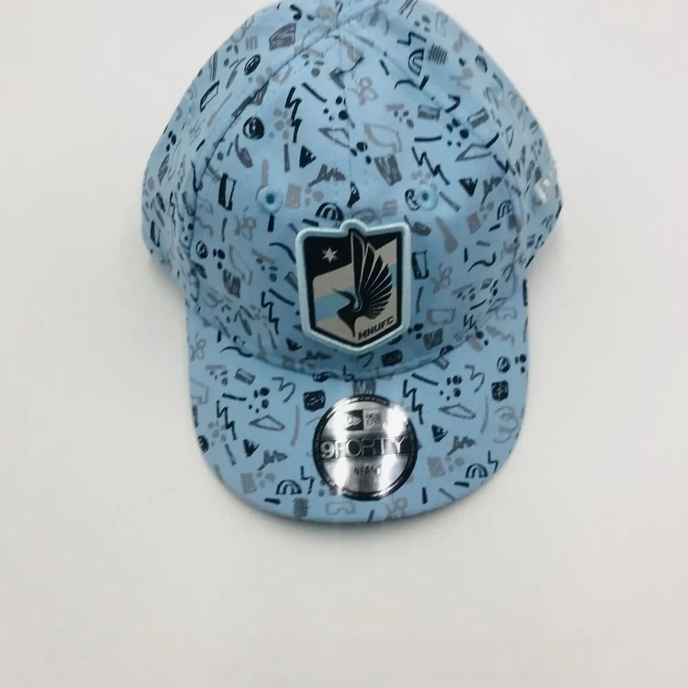 New Era 9FORTY Infant‎ Minnesota United FC MNUFC Blue Doodle Hat 3949158 NEW